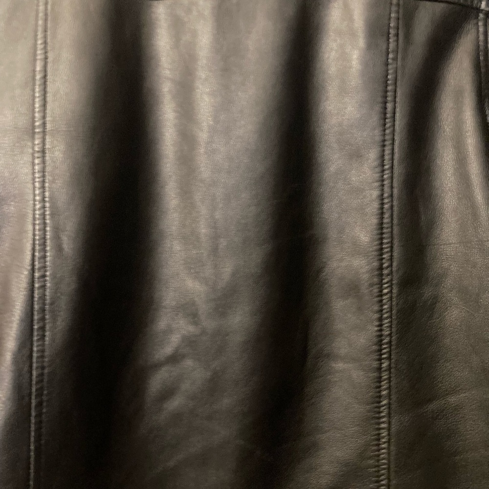 Colebrook Black Leather Button Down Jacket (M) - image 8